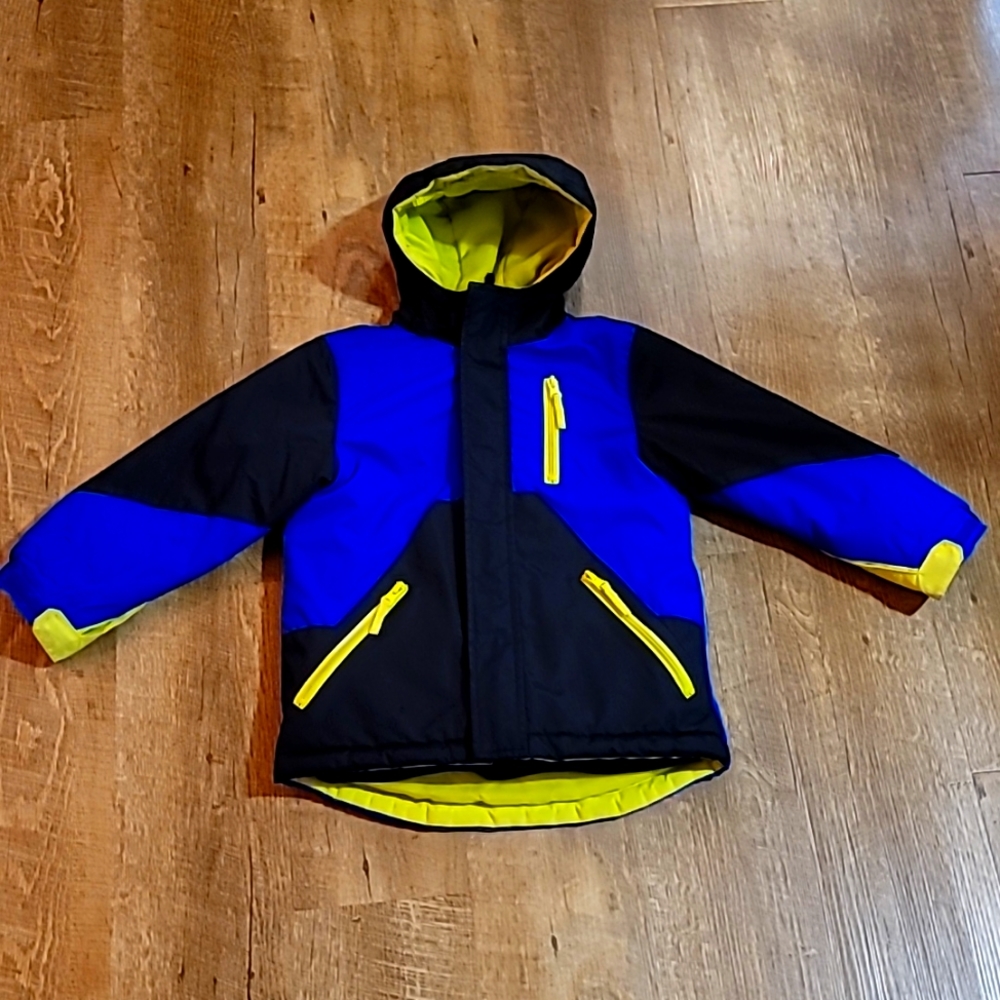 Gently Loved boys winter jacket removable fleece liner size XS 4 Child's Place
